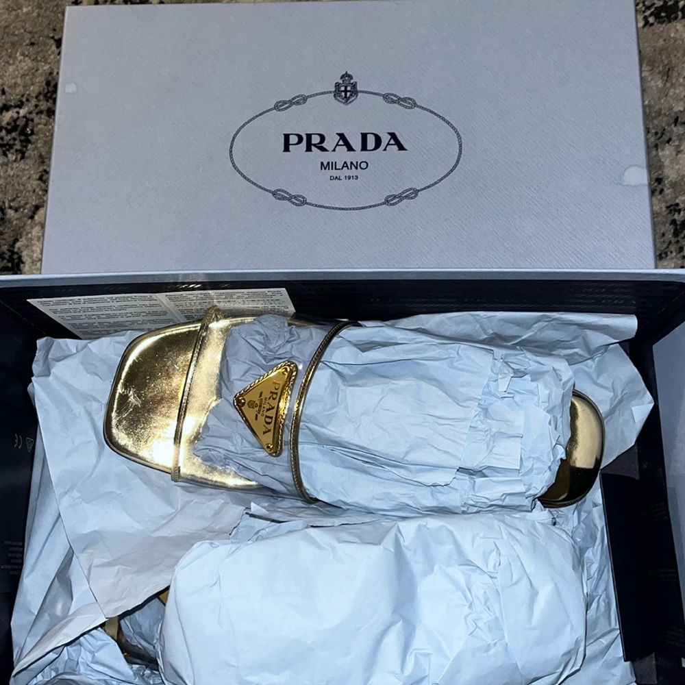 Prada Ciabatte Clear Flat Sandals - Picture 4 of 9